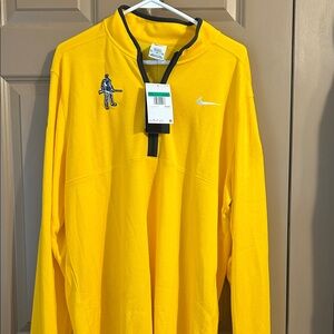 Nike Men’s Bright Yellow Quarter-Zip Performance Pullover